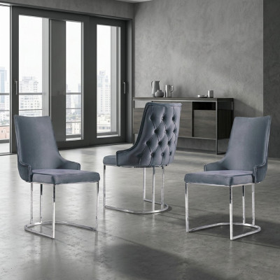 Stühle Esszimmer Garnitur 2x Stuhl Weicher Stuhl italienischer Stil
