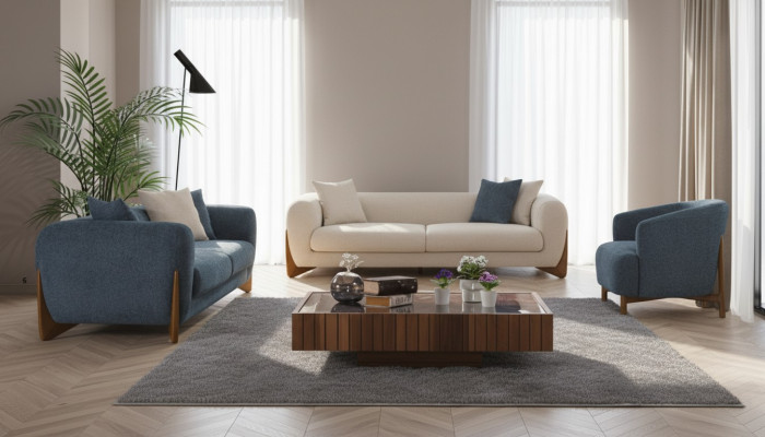Italienische Stil Einrichtung Sofagarnitur Sofa Möbel 3+3+1 Sitzer