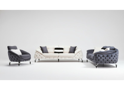 Grüne Chesterfield Couch Stoff Sofa Couch Möbel Luxus Einrichtung Sofas Couchen