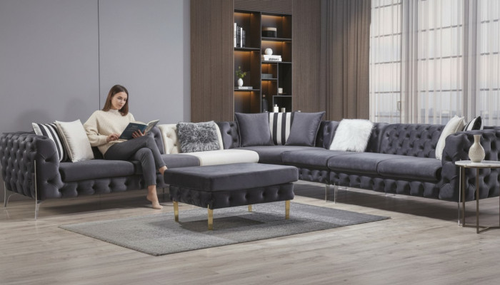 Sofa Ecksofa Couch Polster Ecksofas Couchen Chesterfield Möbel