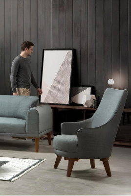 Moderní jednolůžková židle Design křeslo obývací pokoj čalouněný nábytek