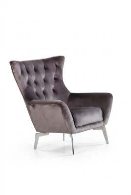Luxus křeslo jednosedák, designový textilní materiál moderního vzhledu.