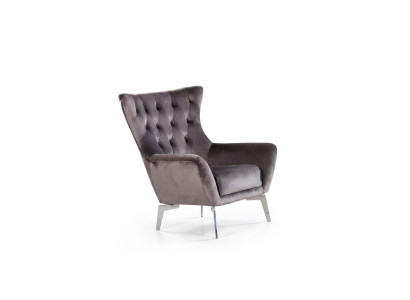 Luxus křeslo jednosedák, designový textilní materiál moderního vzhledu.