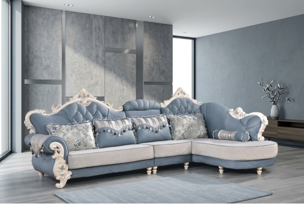 Eckcouchen Stoff Wohnlandschaft Ecksofa L Form Sofa Eckgarnitur