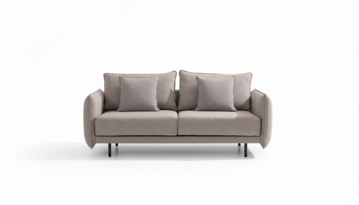 Dreisitzer Couch Sofa Möbel Einrichtung Couchen Sofas Polster grau Neu