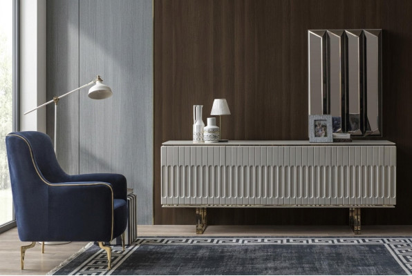 Garnitur Sideboard Spiegel Kommode Schrank Designer Luxus Schränke Kommoden Set