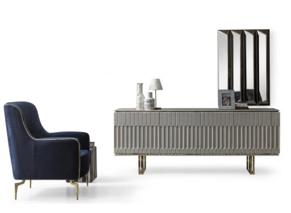 Garnitur Sideboard Spiegel Kommode Schrank Designer Luxus Schränke Kommoden Set