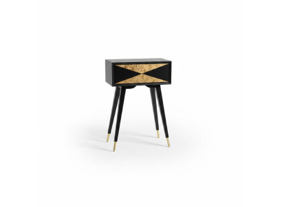 Stůl Konzolový stůl Konzole Komoda Stolík Dřevo Moderní Luxus Zlatý Design