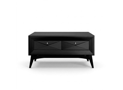 Stojan rtv Lowboard Sideboard stůl obývací pokoj Moderní dřevo Černý Design