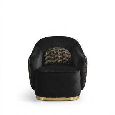 Křeslo Moderní Křeslo s ušákem Závěs Polyester Modré Designové Sedadlo