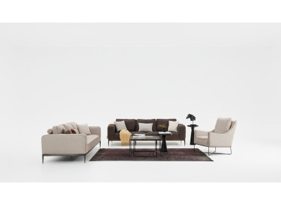 Sofa set 221 Seater Sofa Set Beige Sofas Armchairs Modern Set