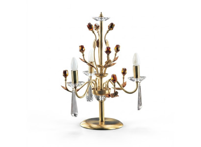 Goldene Kristall Tischlampe Luxus Leuchten Lampen Lichtkronenleuchter