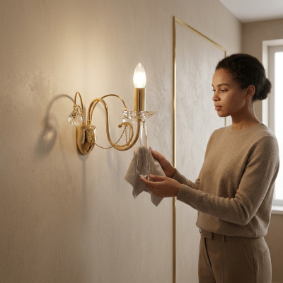 Lamps with light crowns, wall lamp, wall lamps crystal ceiling pendant