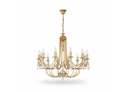 Luxus Crystal lustr svítidlo lampa lustr stropní lampy zlato umělecké
