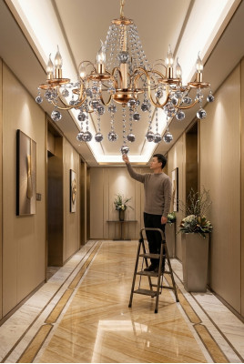 Königliche Luxus Lüster Deckenlame Kronlampe Deckenbeleuchtung Hängeluster