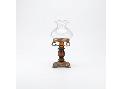 Tischlampe Tischleuchte Lampe Leuchten Luxus Braun Lampen Tisch Glas