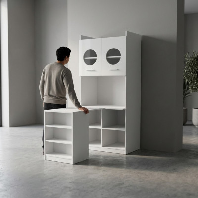 Schreibtisch Hochglanz Schwarzer Tisch Kinderzimmer Jugendzimmer Möbel Tische