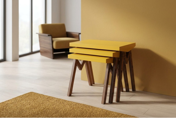 Kaffeetisch Beistelltisch Tische Wohnzimmertisch Tische Holztische 3tlg. Set