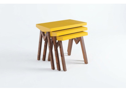 Kaffeetisch Beistelltisch Tische Wohnzimmertisch Tische Holztische 3tlg. Set