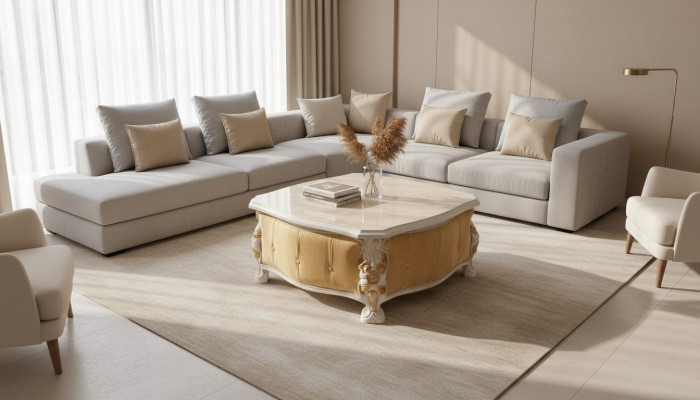 Tische Elegante Möbel Design Couch Tische Couchtische Quadratisch Luxus