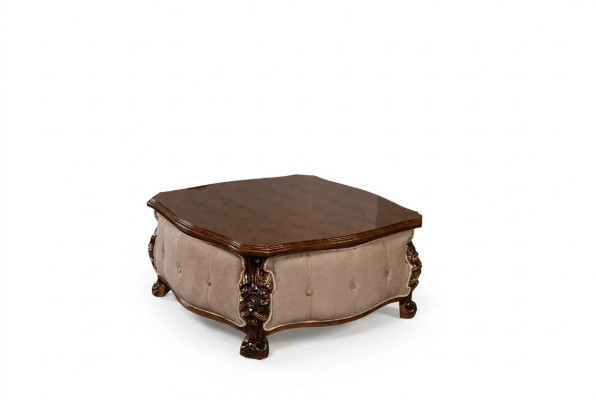 Holz Couchtisch Klassische Wohnzimmer Tische Möbel Braun Quadratisch