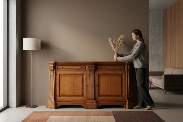 Landhaus Regal Anrichte Schrank Buffet Vitrinen Anrichten Sideboard Möbel Holz