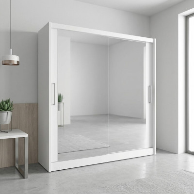 Schlafzimmer Spiegel Schwebe Türen Schrank 200cm Kleider Schränke Schiebetüren
