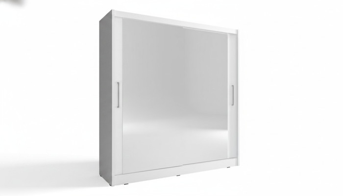 Schlafzimmer Spiegel Schwebe Türen Schrank 200cm Kleider Schränke Schiebetüren