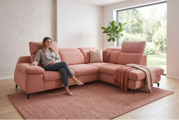 Ecksofa Eckcouch mit Schlaffunktion Couch Wohnlandschaft Sofa Eckgarnitur Sofas