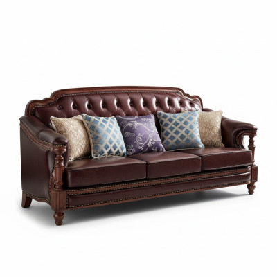 Chesterfield Dreisitzer Couch Polster Sofa Klassisch Sofas Zimmer