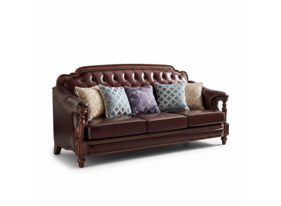 Chesterfield Dreisitzer Couch Polster Sofa Klassisch Sofas Zimmer