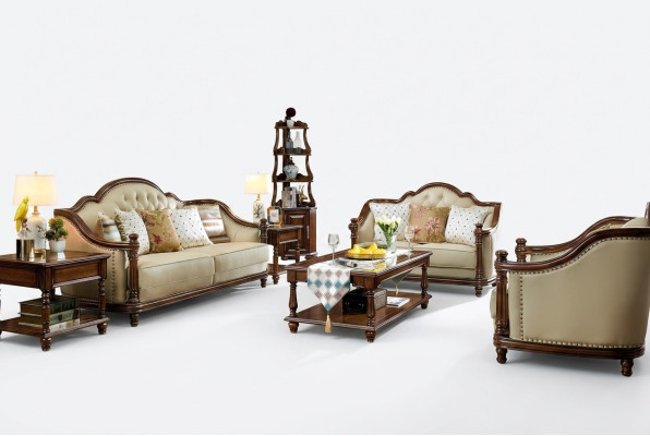 Sofa set 3+2+1 sedadlo Pohovka Kovová sada Kožená Pohovka Klasik.