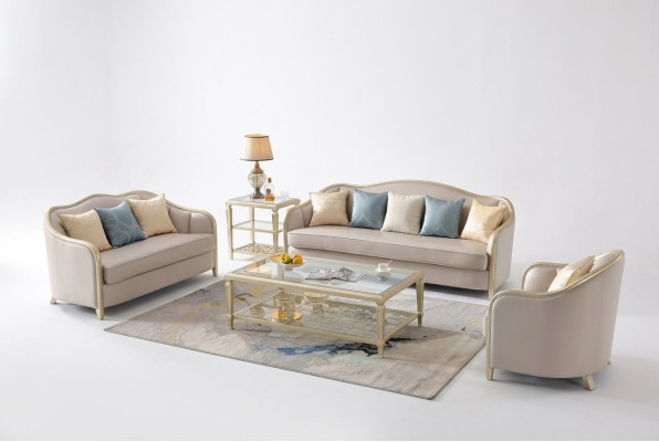 Návrh sedací soupravy Sofy Set 3+2+1 Místný gauč Moderní gauč