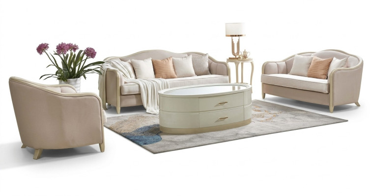 Klassische Sofagarnitur Couch Polster Möbel Designer Sofa Couchen
