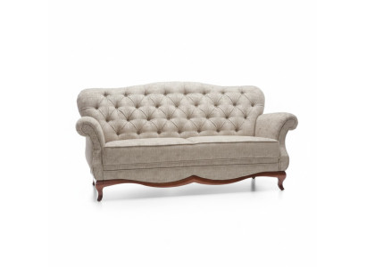 Chesterfield třísedák Pohovka Pohovka Potahové Textilie Pohovka Potahováním Tkaniny