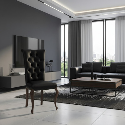 Klasické židle Luxusní dřevěná židle s opěrkou Designer židle Židle do jídelny