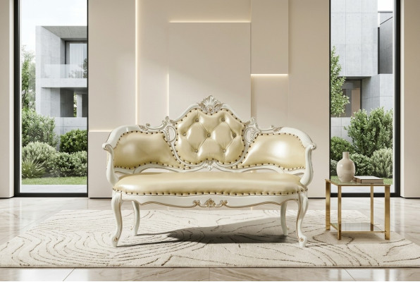 Bank Chesterfield Polster Sofa Ledersofa Königliche Sitzbank Couch