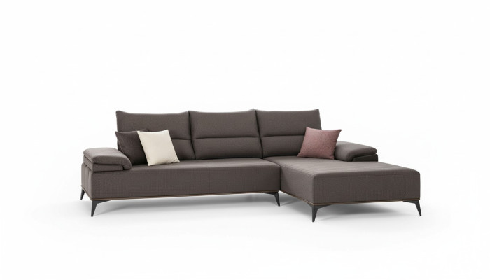 Ecksofa L Form Sofa Couch Design Couchen Polster Textil Eck Garnitur