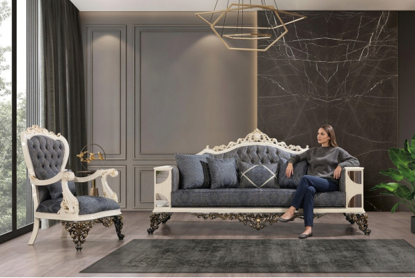 Sofagarnitur 3+1Sitzer Set Design Sofas Polster Couchen Relax Klassisch Sofa neu