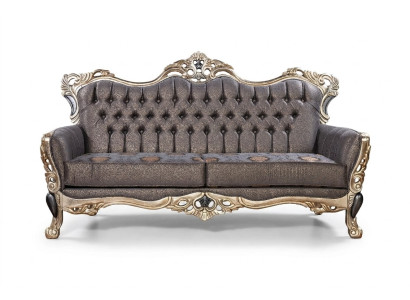 Klassisch Sofa 3 Sitzer Polstersofa weiß Textill Sitz Design Couch Sofas Stoff