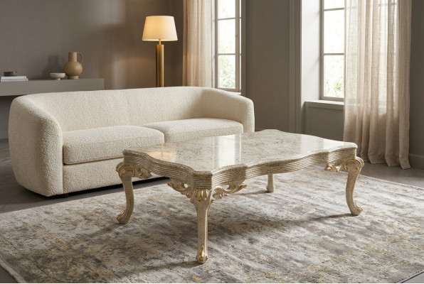 Wohnzimmer Tisch Holz Tische Couchtisch Barock Rokoko Beistelltisch