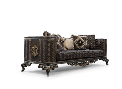Barock Rokoko 3Sitzer Designer Sofa Couch Polster Sofas Couchen Stoff Textil Neu