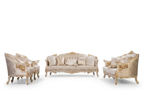 Luxus Sofa Chesterfield Set Sofagarnitur 3+3+1+1Sitzer Designer Gruppe 4tlg. Neu