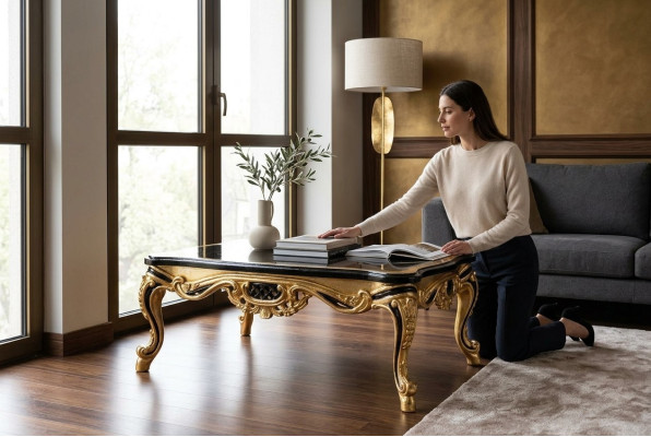 Luxus Wohnzimmertisch Couchtisch Sofatisch Klassische Beistelltisch Designer Neu