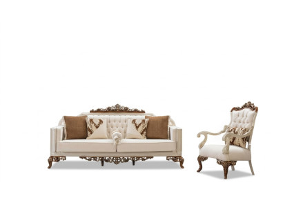 Sofagarnitur 3+1 Sitzer Sofa Couch Garnituren Sofas Polster Stoff Textil