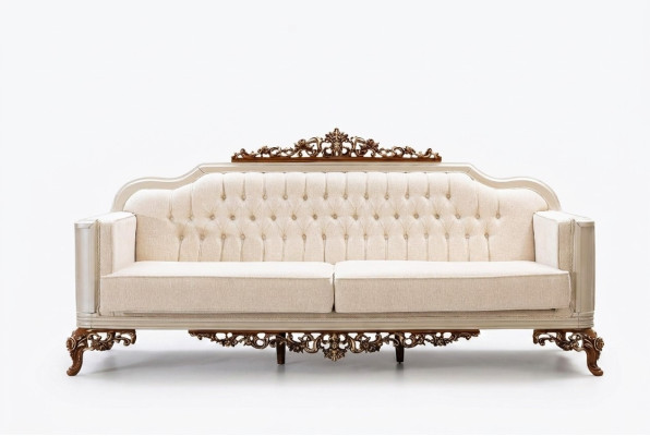 Sofa 3 Sitzer Chesterfield Dreisitzer Sofas Luxus Wohnzimmer Barock Stil Couch Neu