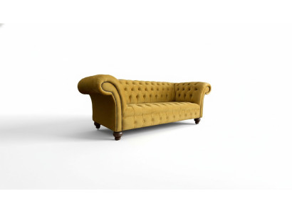 Luxus pohovka Chesterfield 2x 2místná pohovka Textil Moderní pohovky Nová sestava