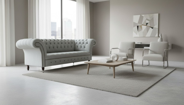 Designer Sofa 3 Sitzer Chesterfield Couch Polster Sofas Couchen Möbel