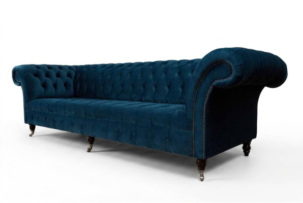 Designer Sofa 3 Sitzer Chesterfield Polster Sofas Sitz Dreisitzer Textil