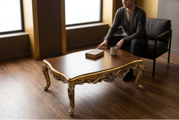 Luxus Möbel Einrichtung Couchtisch Tisch Klassische Couchtische 118x75cm